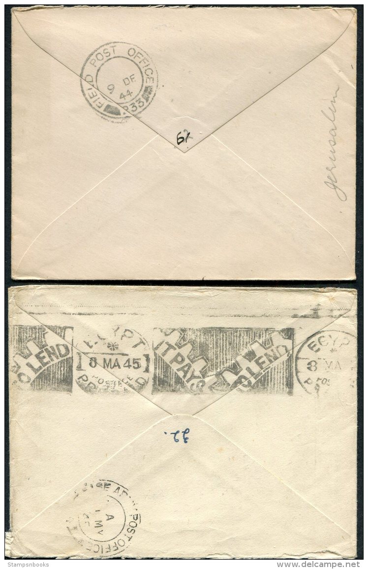 1944/5 Egypt 6 X Field Post Ofice Censor Covers - Sub Ltn James Clayton, HMS Mosquito.  Alexandria O.A.S., F.P.O. - Covers & Documents