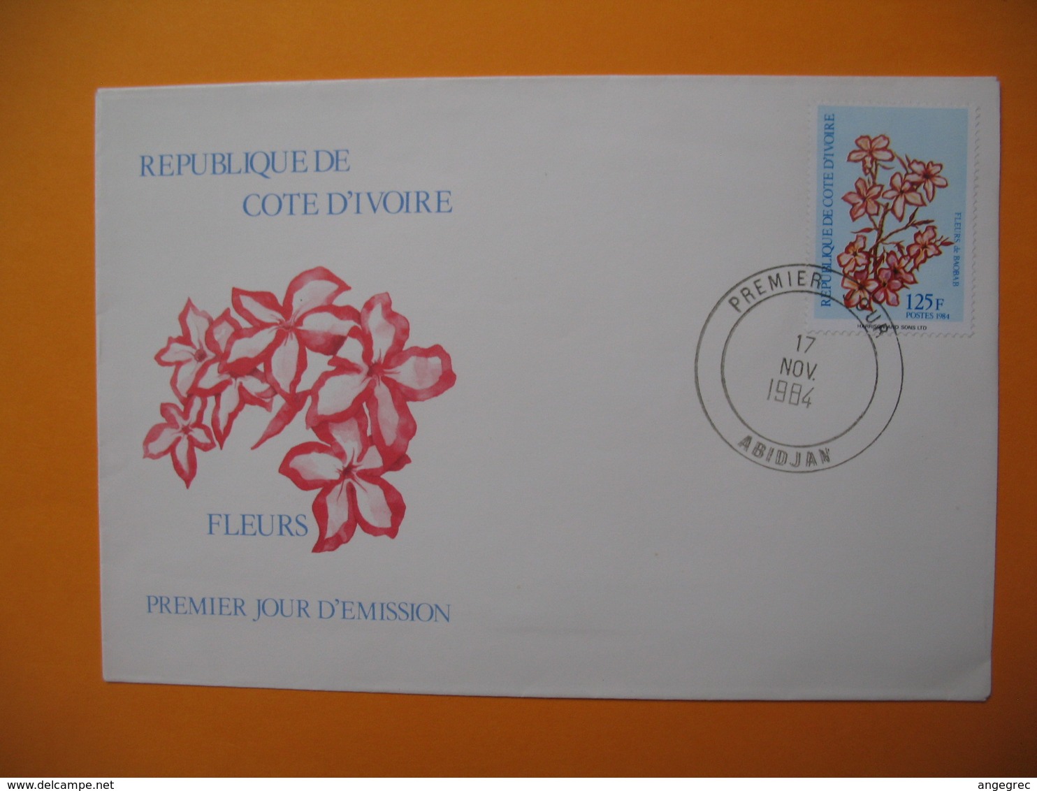 FDC  République De La Côte D'Ivoire - Abidjan  Fleurs   17/11/1984 - Ivory Coast (1960-...)