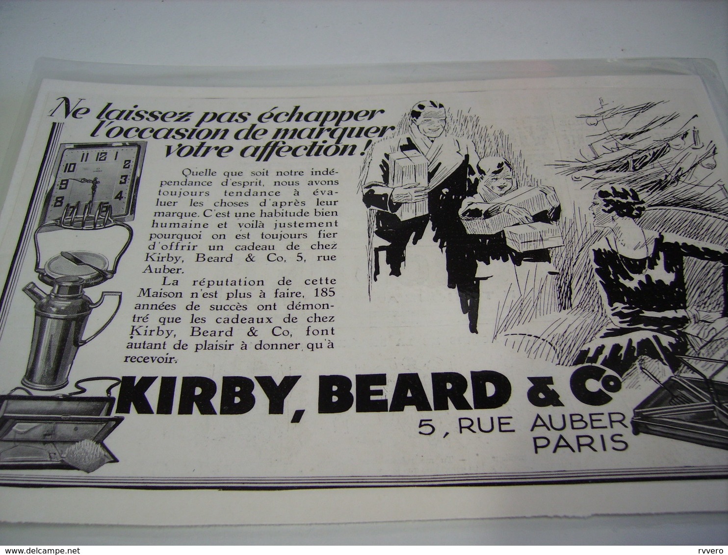 ANCIENNE AFFICHE PUBLICITE MAGASIN KIRBY BEAD - Autres & Non Classés