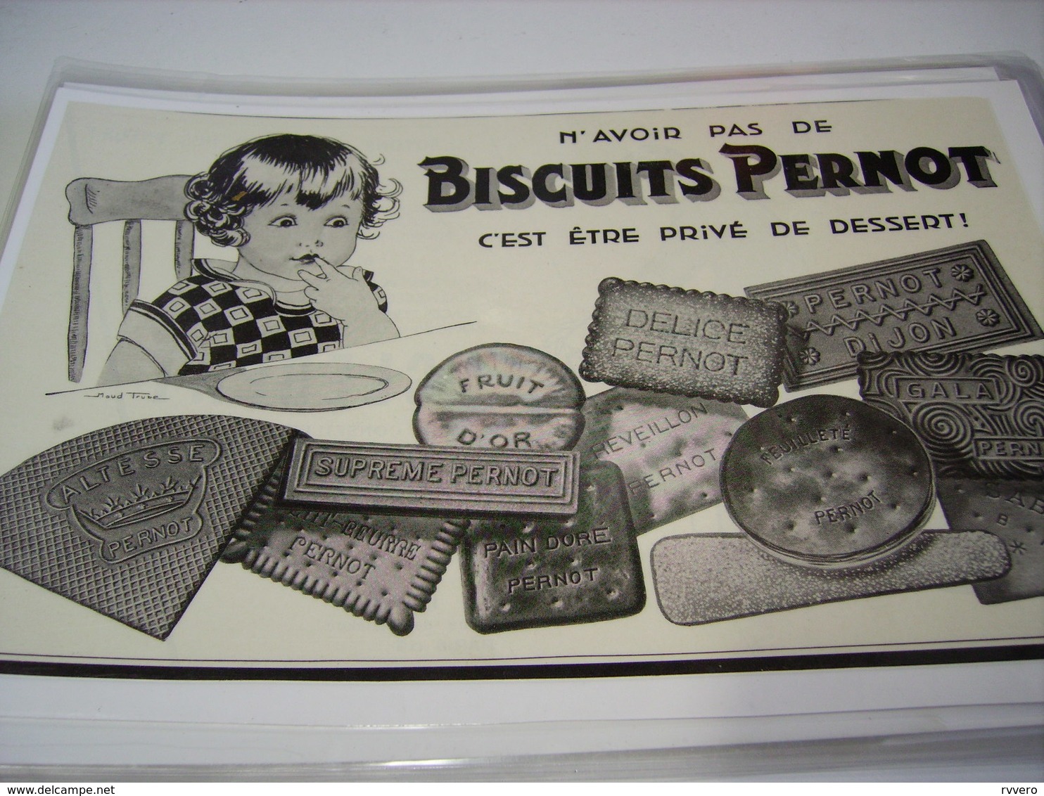 ANCIENNE AFFICHE PUBLICITE BISCUIT PERNOT - Affiches