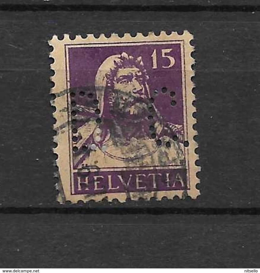 LOTE 1576  ///  SUIZA  1914     YVERT Nº: 141  CON PERFORACION COMERCIAL    ¡¡¡¡¡ LIQUIDATION !!!!!!! - Unused Stamps
