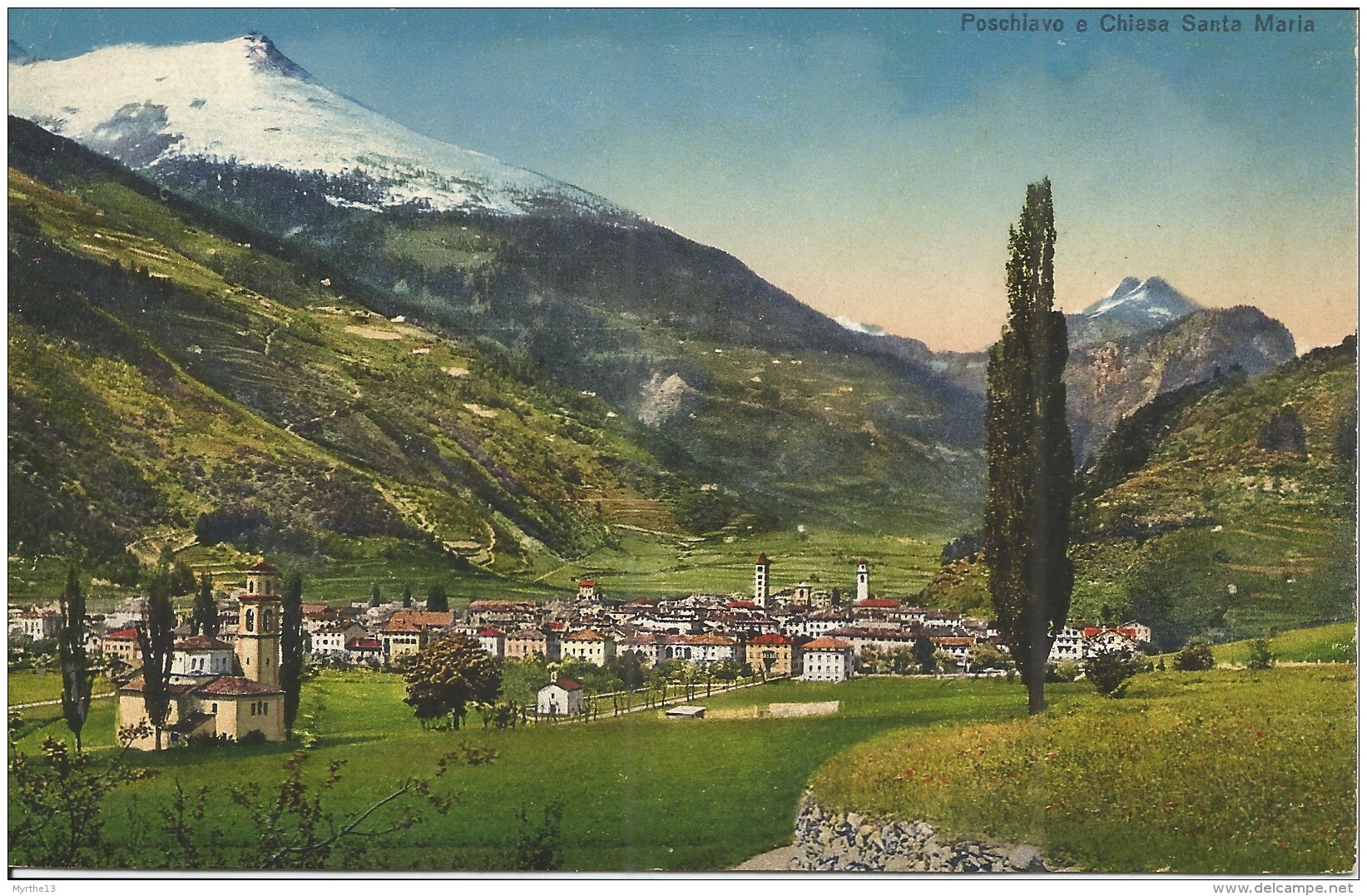 SUISSE Poschiavo E Chiesa Santa Maria - Poschiavo