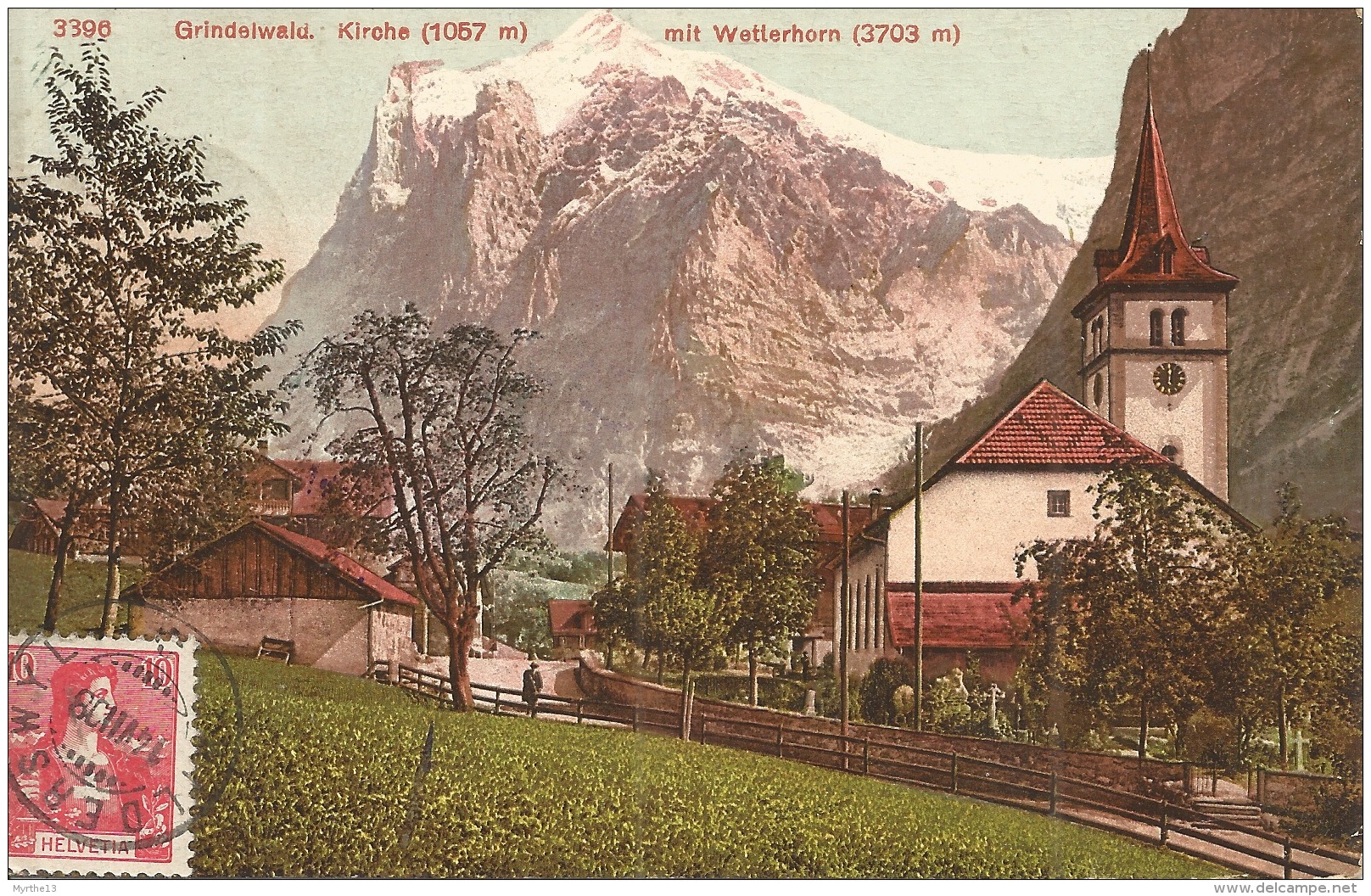 SUISSE Grindelwald  Kirche  1908 - Grindelwald