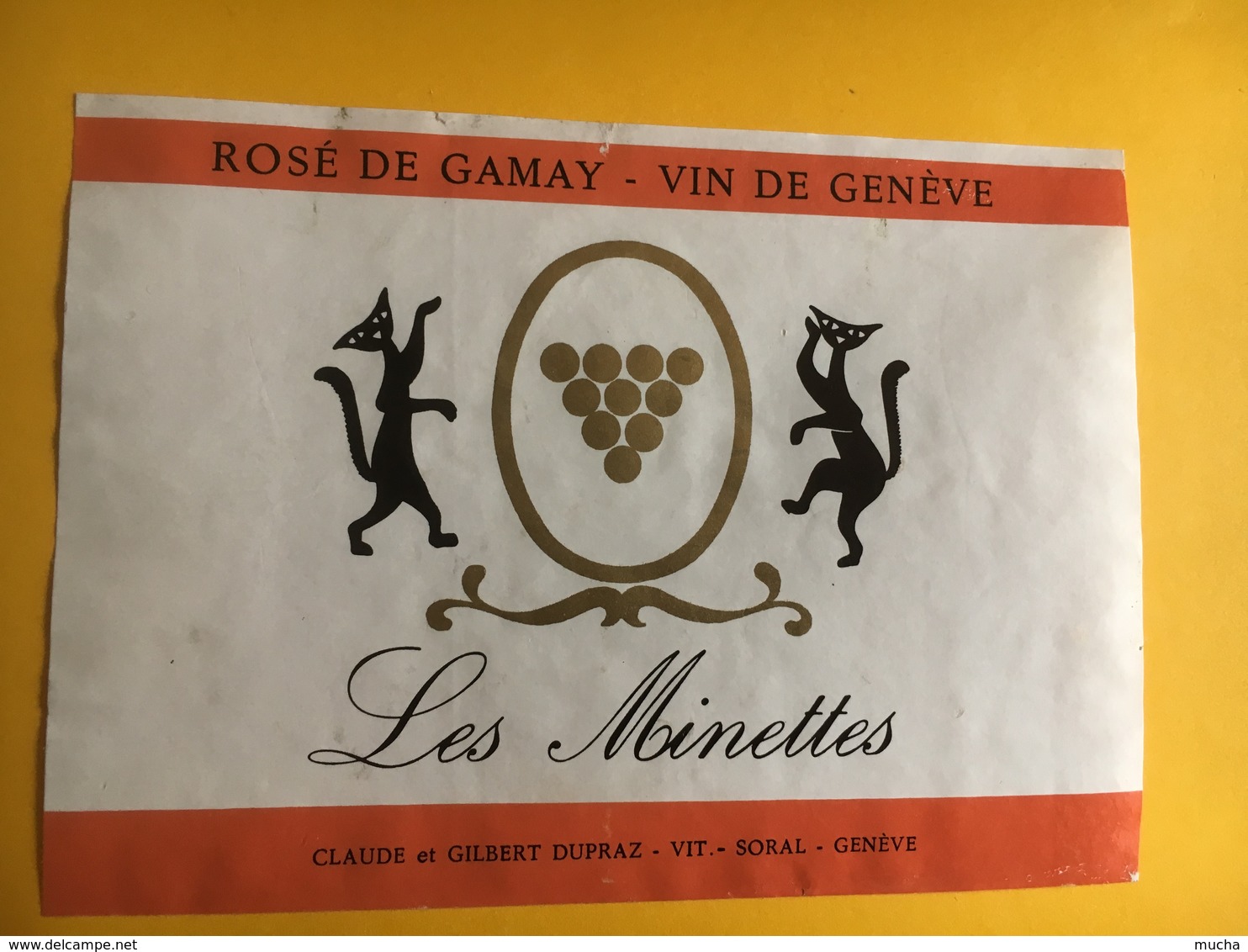 6547 - Les Minettes Rosé De Gamay De Genève Claude & Gilbert Dupraz Suisse - Autres & Non Classés