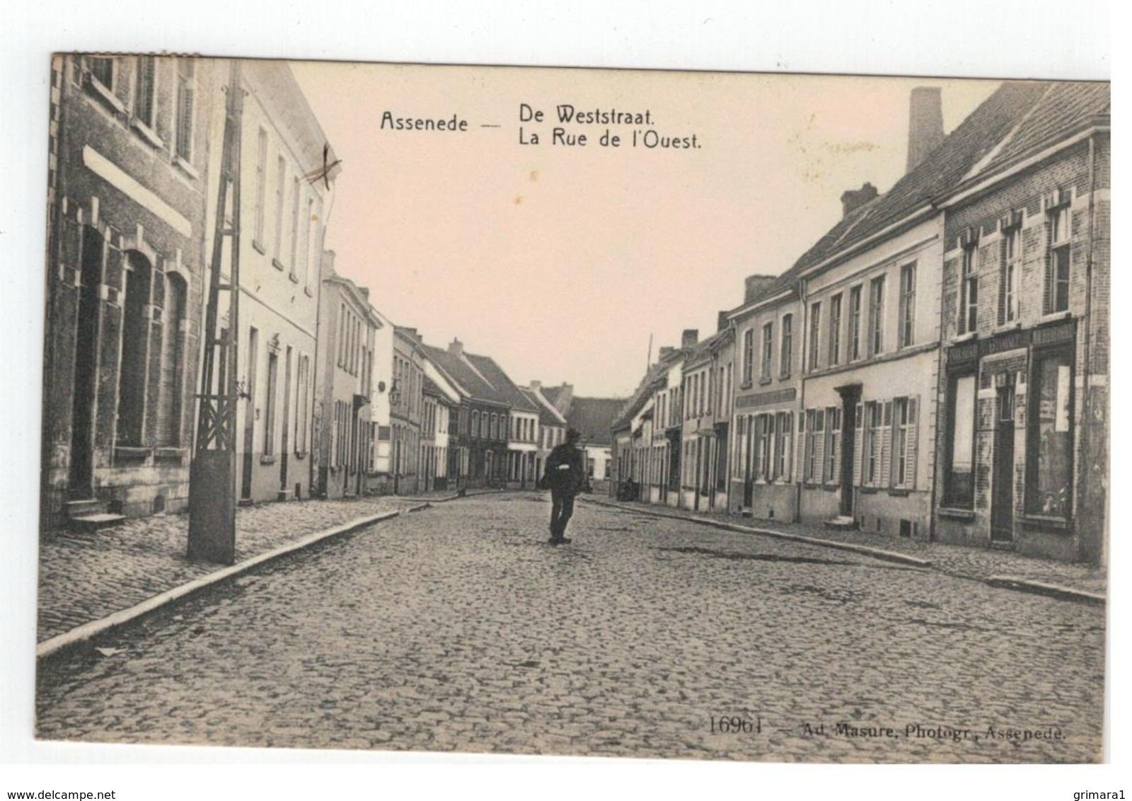 Assenede - De Weststraat  1912 - Assenede