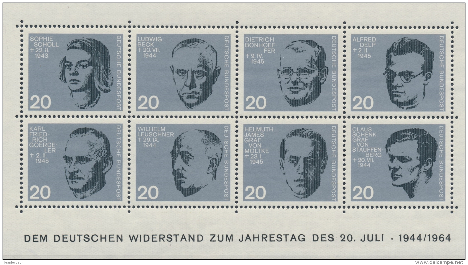 Duitsland/Germany/Allemagne/Deutschland 1964 Mi: 431-438 (PF/MNH/Neuf Sans Ch/**)(3167) - Ongebruikt