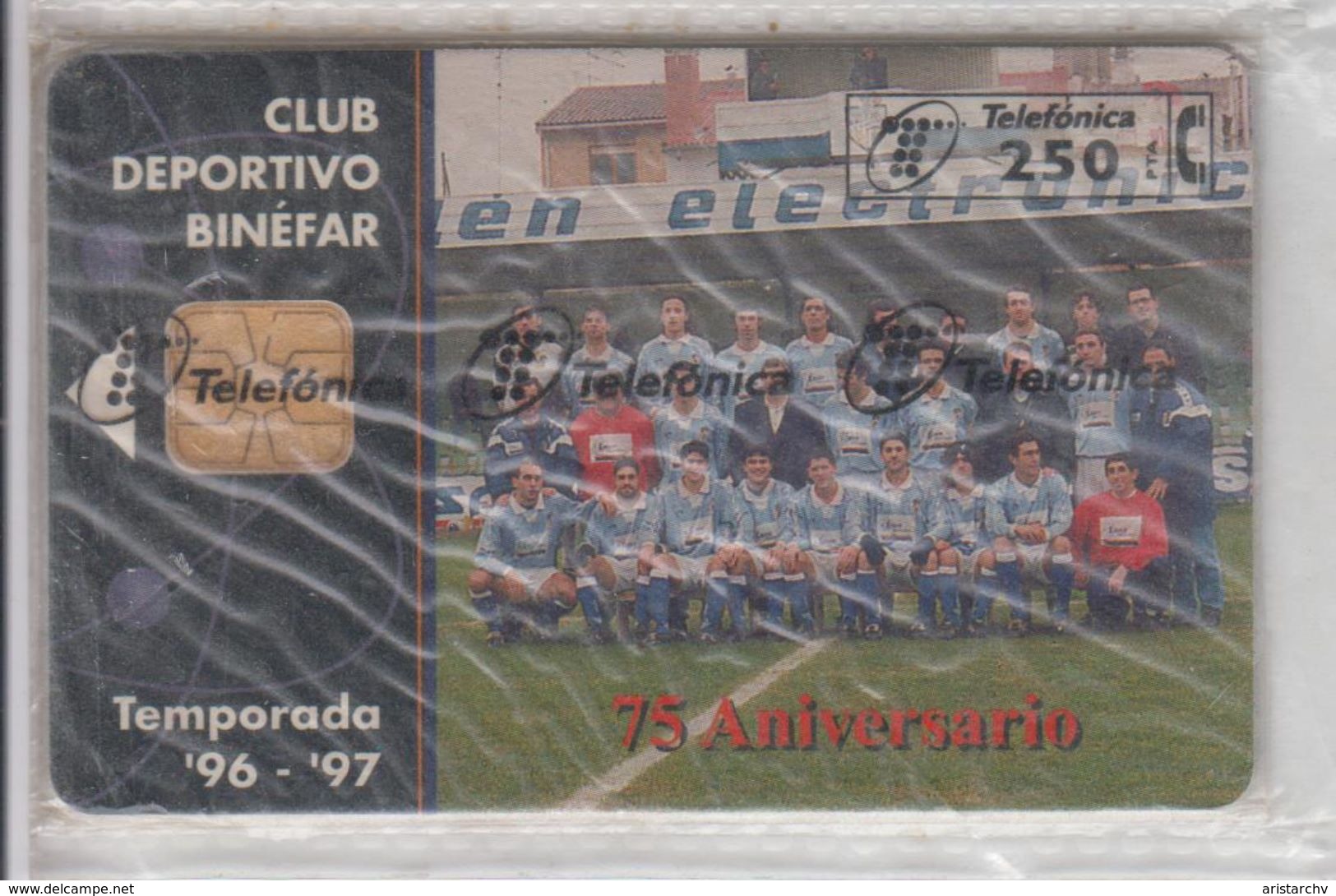 SPAIN 1997 FOOTBALL CLUB DEPORTIVO BINEFAR MINT SEALED PHONE CARD - Sport