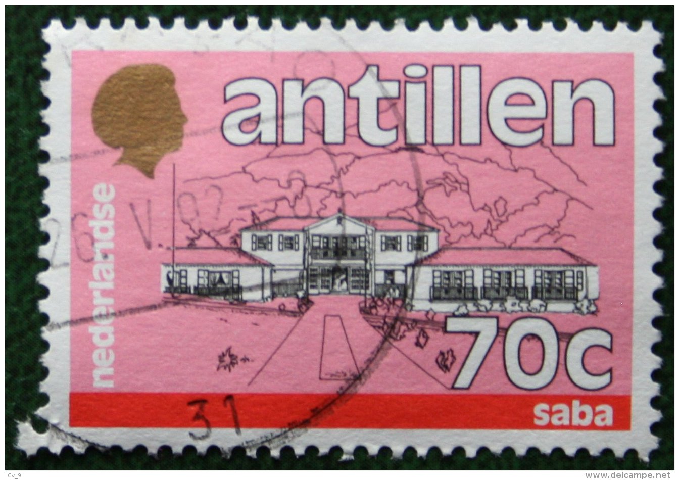 70 Ct Standaardserie NVPH 887 1988 Gestempeld / Used NEDERLANDSE ANTILLEN NETHERLANDS ANTILLES - Curaçao, Nederlandse Antillen, Aruba