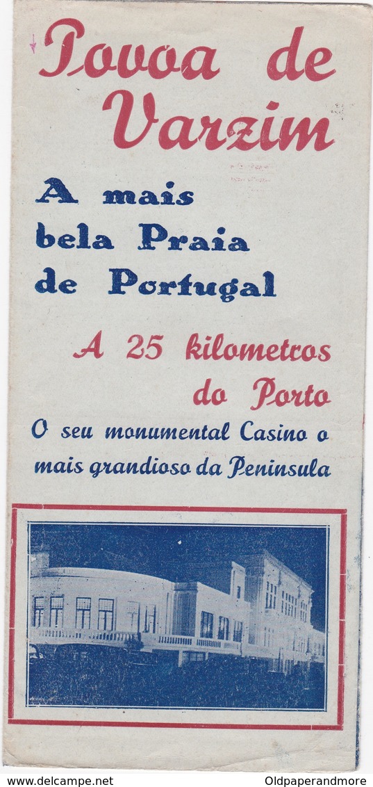 PORTUGAL TOURISM BROCHURE - POVOA DE VARZIM - Dépliants Turistici