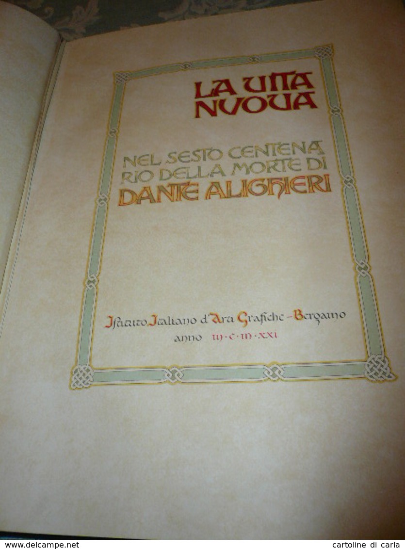 LA VITA NUOVA   - Nel sesto centenario della morte di DANTE ALIGHIERI