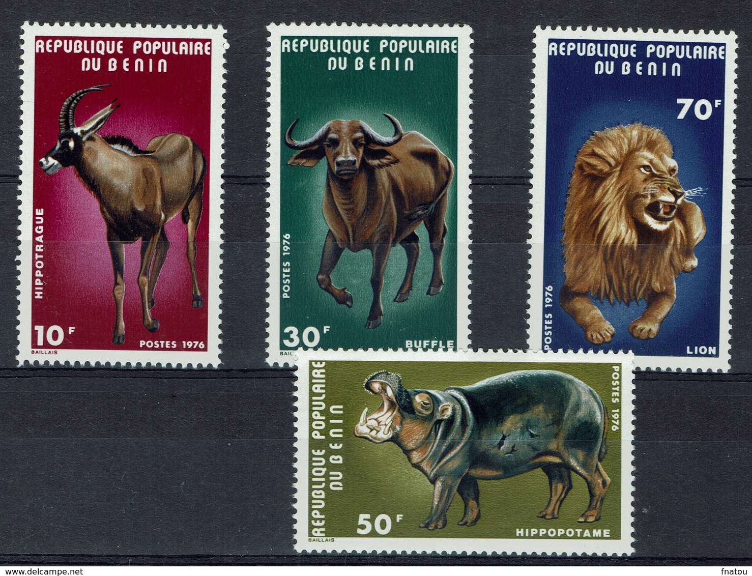Benin, Animals, Pendjari National Park, 1976, MNH VF - Benin - Dahomey (1960-...)