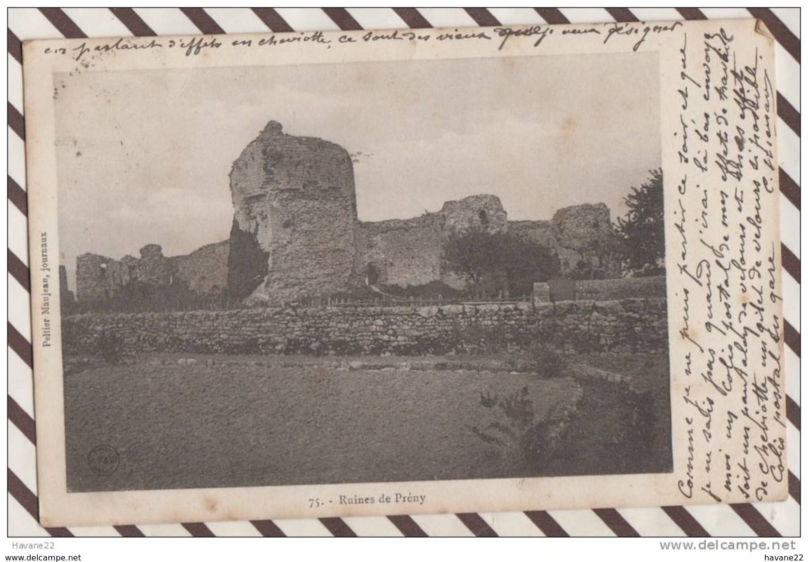 3AB941 RUINES DE PRENY  2 SCANS - Autres & Non Classés