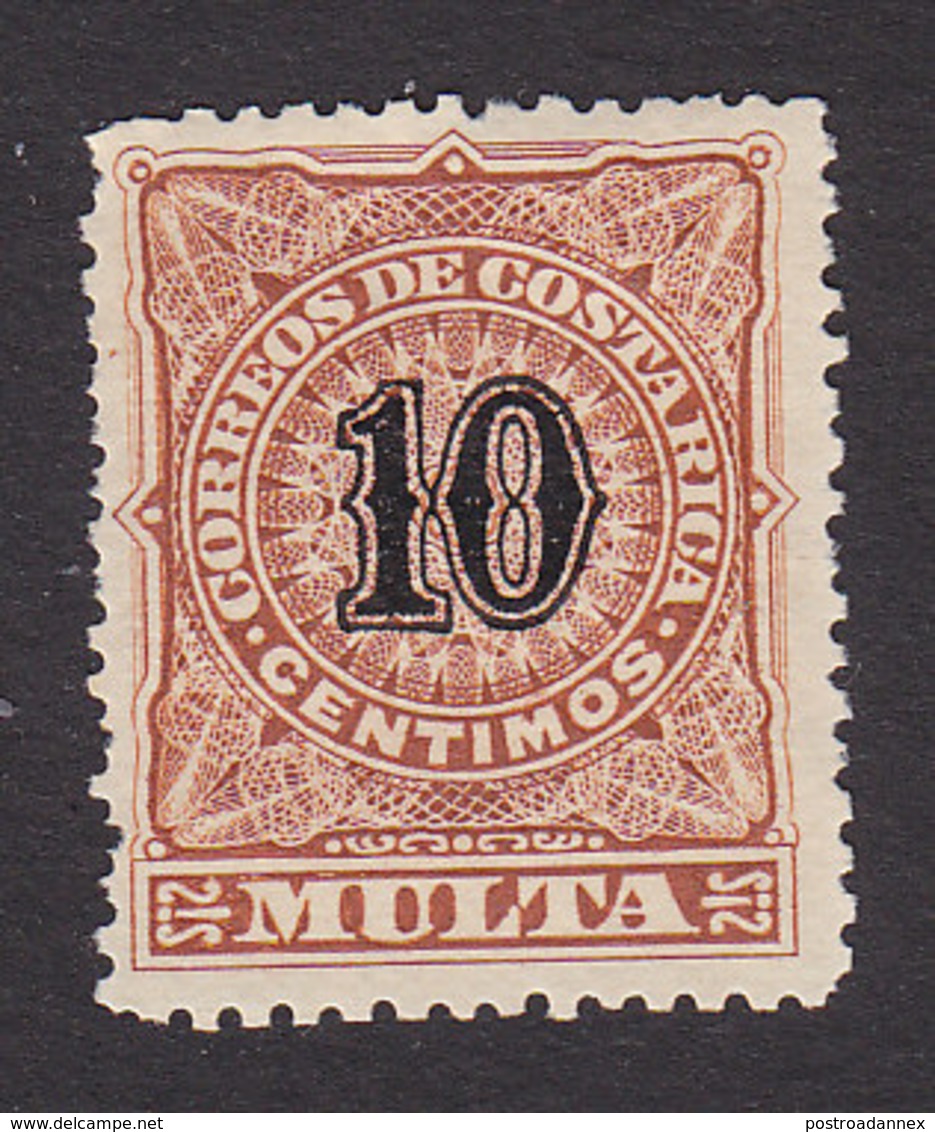 Costa Rica, Scott #J2, Mint Hinged, Postage Due, Issued 1903 - Costa Rica