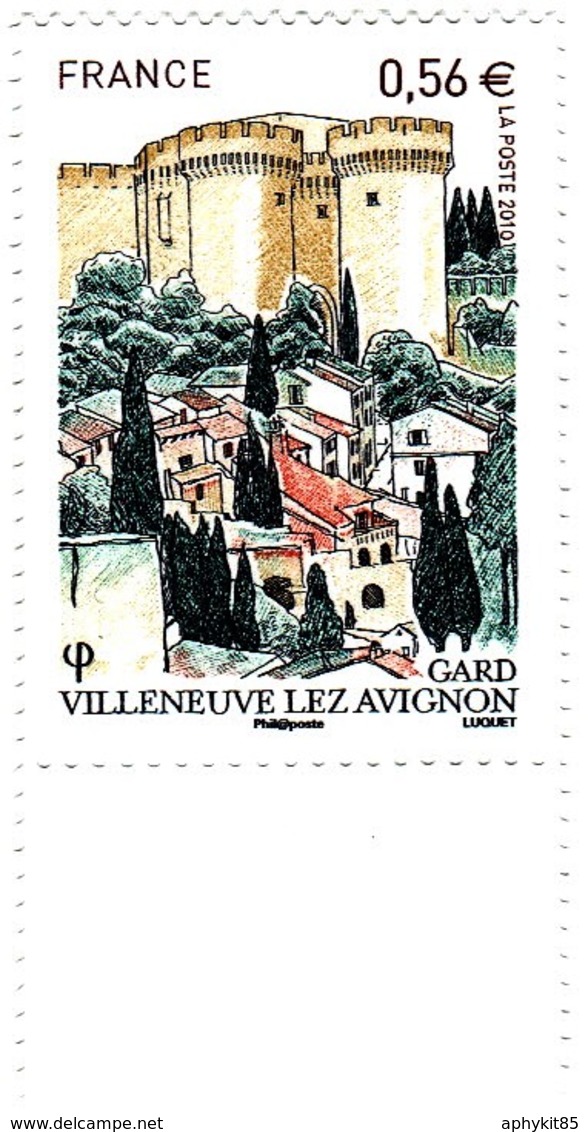 FRANCE VARIETES N° 4442 ** Villeneuve Lez Avignon, Variété "aux Toits Verts" Année 2010 - Unused Stamps