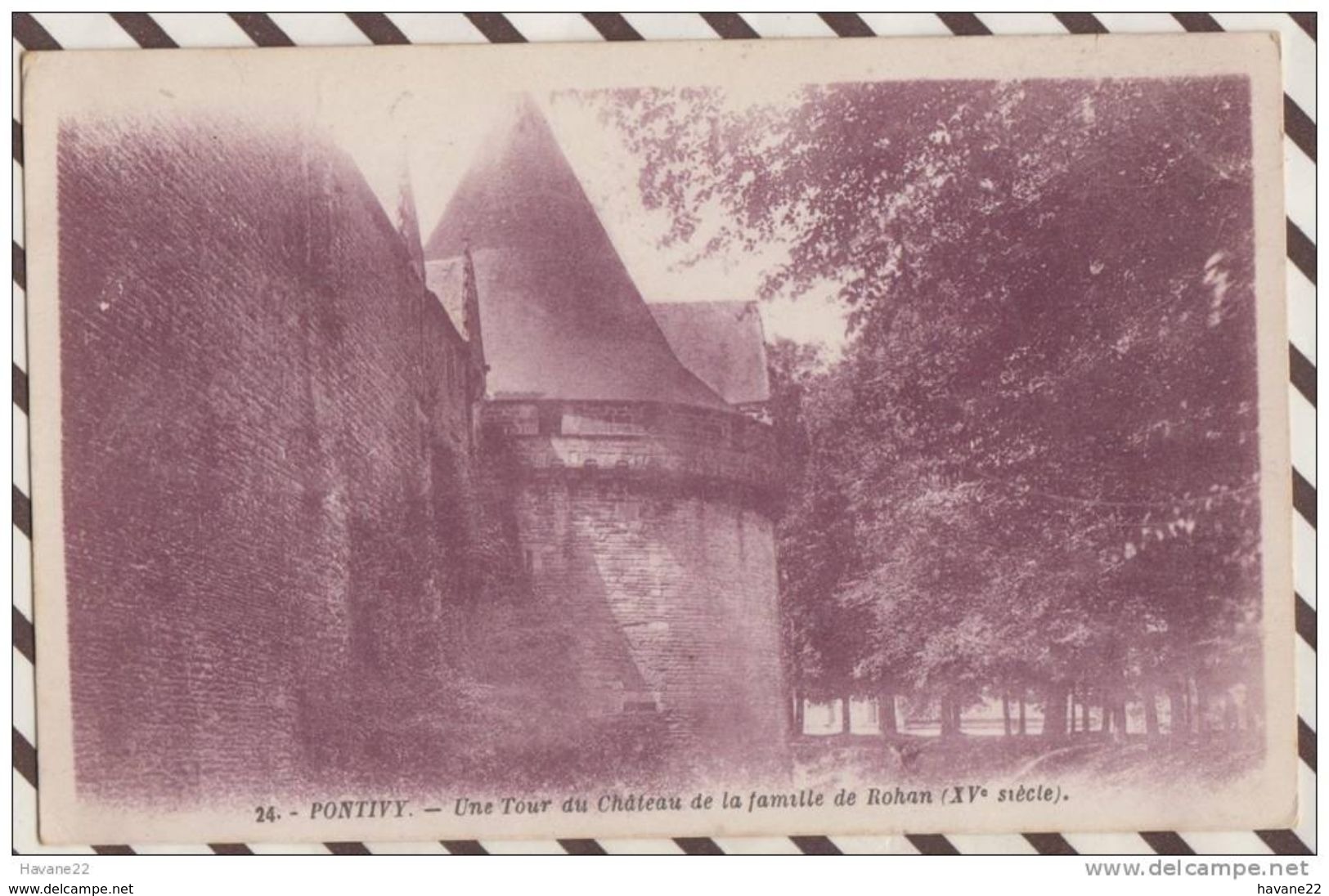 3AB947 PONTIVY TOUR DU CHATEAU DE ROHAN 2 SCANS - Pontivy