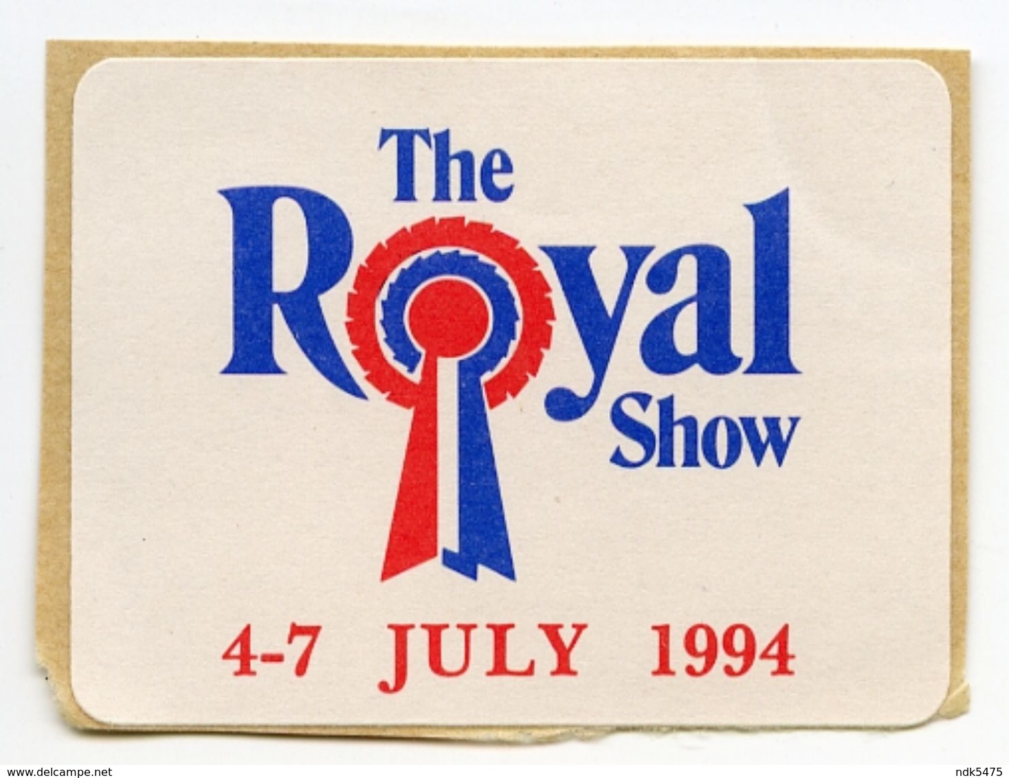 CINDERELLA : UK - THE ROYAL SHOW 4-7 JULY 1994 - Cinderellas