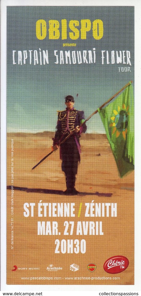 - Flyer - Obispo - Le Zénith De St Etienne - - Autres & Non Classés