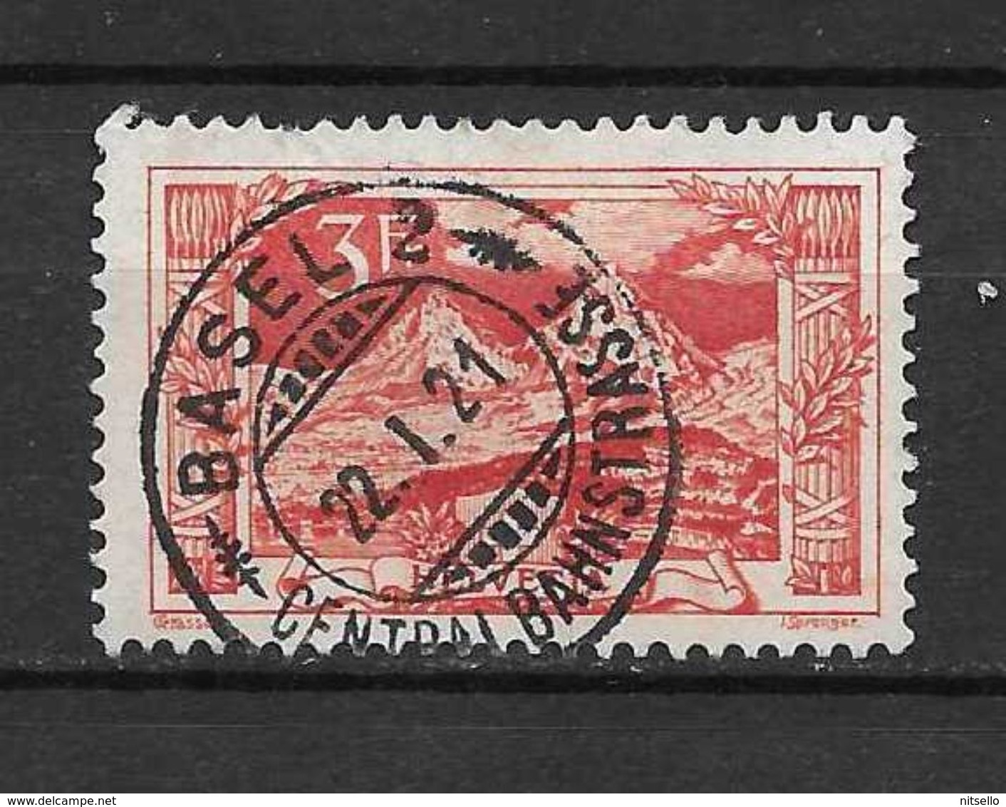 LOTE 1583  ///  SUIZA  1915     YVERT Nº: 167   CON FECHADOR DE BASEL      ¡¡¡¡¡ LIQUIDATION !!!!!!! - Gebraucht