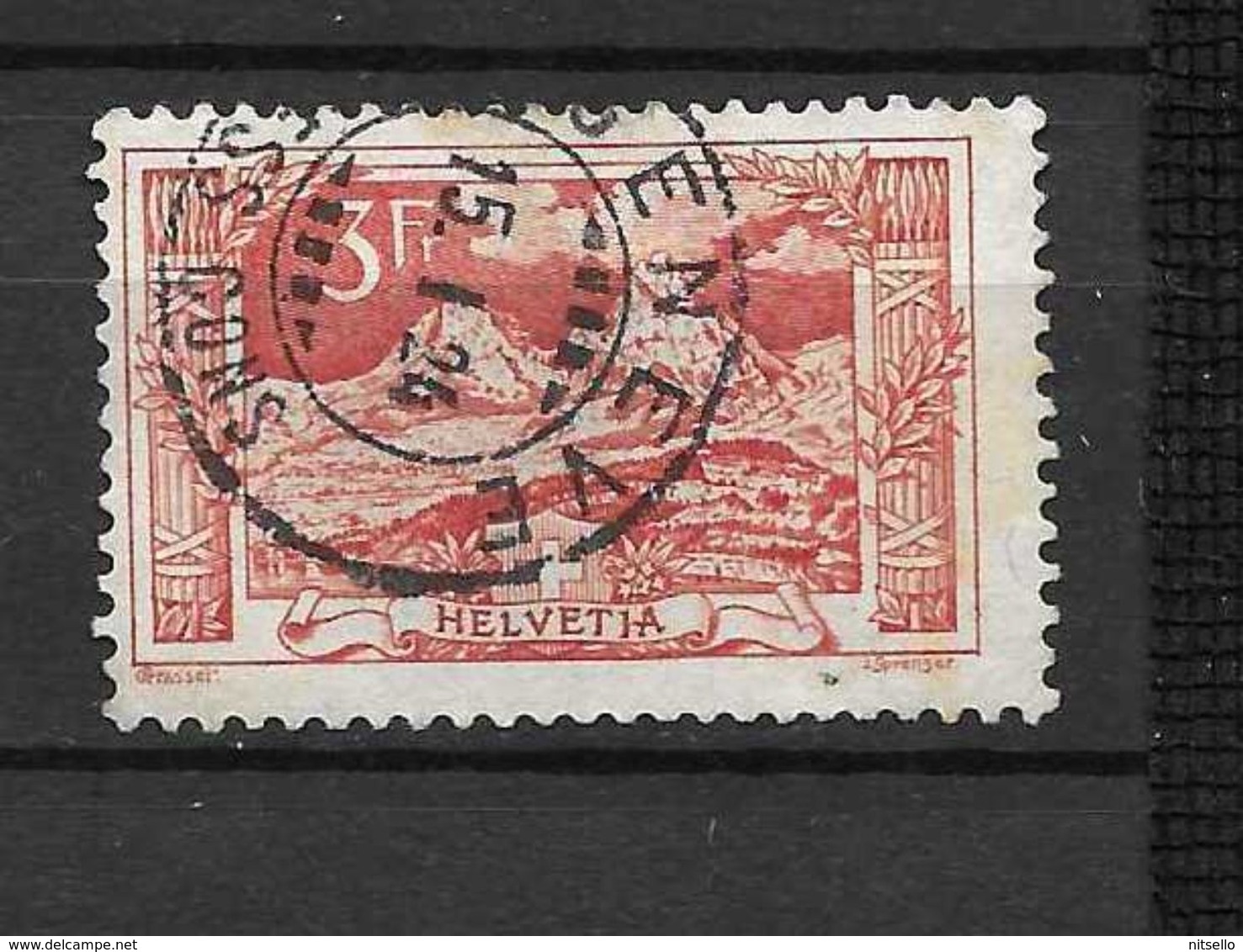 LOTE 1583  ///  SUIZA  1915     YVERT Nº: 167   CON FECHADOR DE GENEVE      ¡¡¡¡¡ LIQUIDATION !!!!!!! - Gebraucht