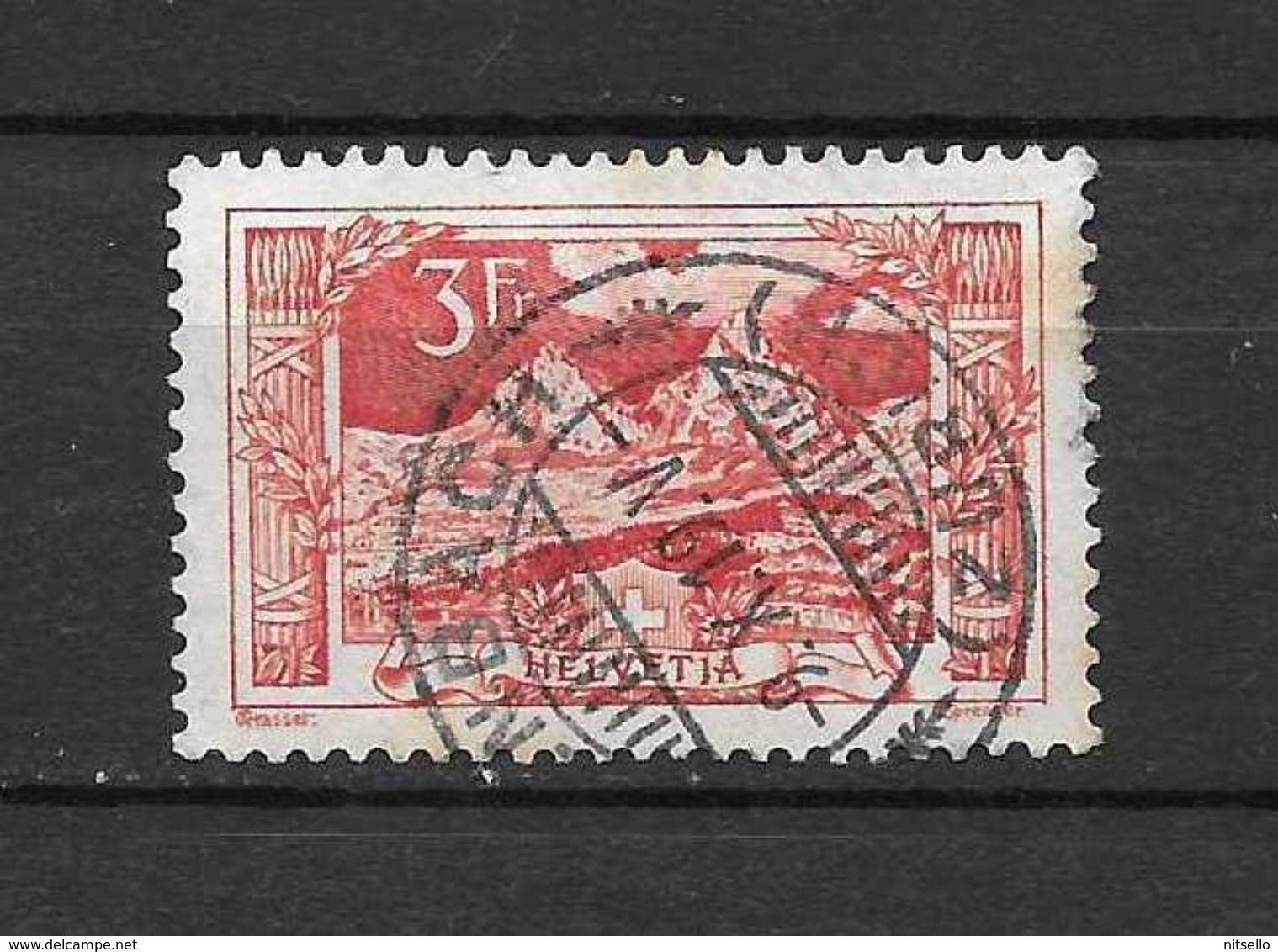 LOTE 1583  ///  SUIZA  1915     YVERT Nº: 167   CON FECHADOR DE ZURICH      ¡¡¡¡¡ LIQUIDATION !!!!!!! - Gebraucht