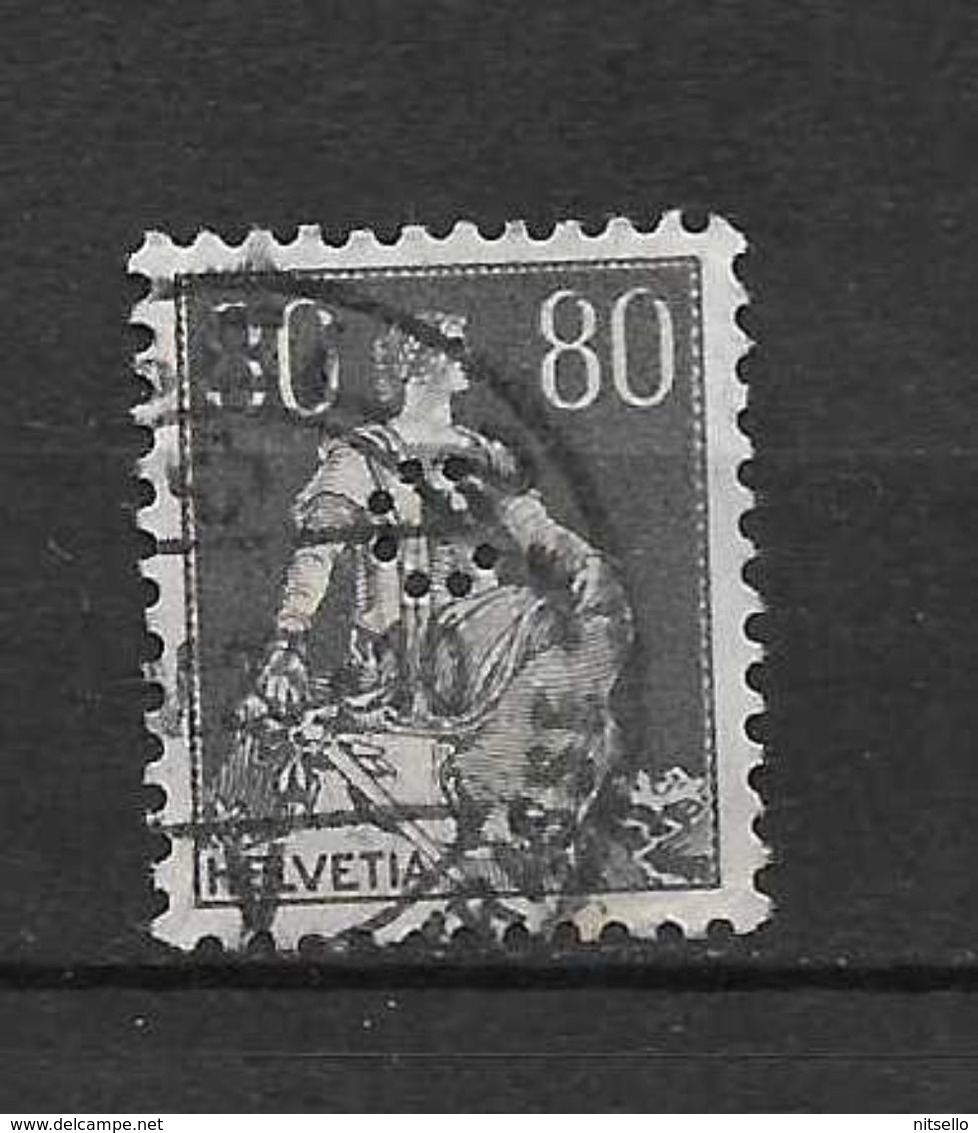 LOTE 1583  ///  SUIZA  1917     YVERT Nº: 166  CON PERFORACION COMERCIAL     ¡¡¡¡¡ LIQUIDATION !!!!!!! - Gebraucht