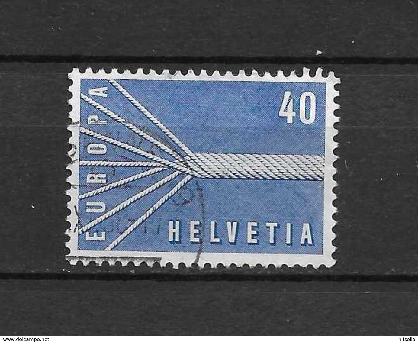 LOTE 1375  ///  (C003)  SUIZA  1957   YVERT Nº: 596   ¡¡¡¡¡ LIQUIDATION !!!!!!! - Used Stamps