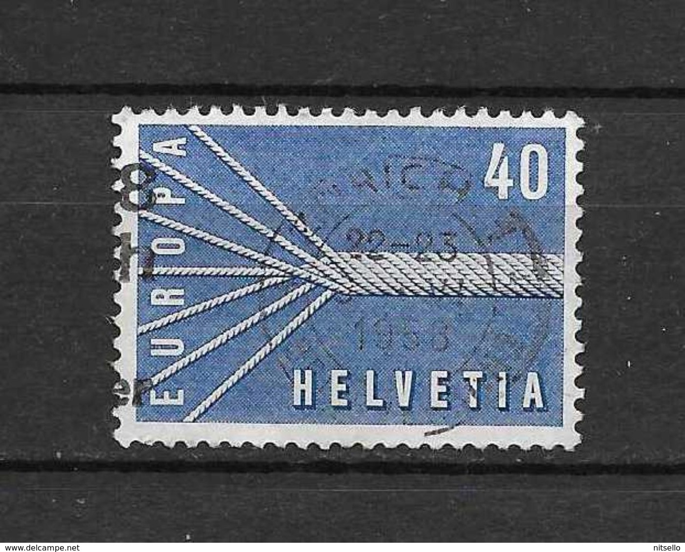 LOTE 1375  ///  (C003)  SUIZA  1957   YVERT Nº: 596   ¡¡¡¡¡ LIQUIDATION !!!!!!! - Gebruikt