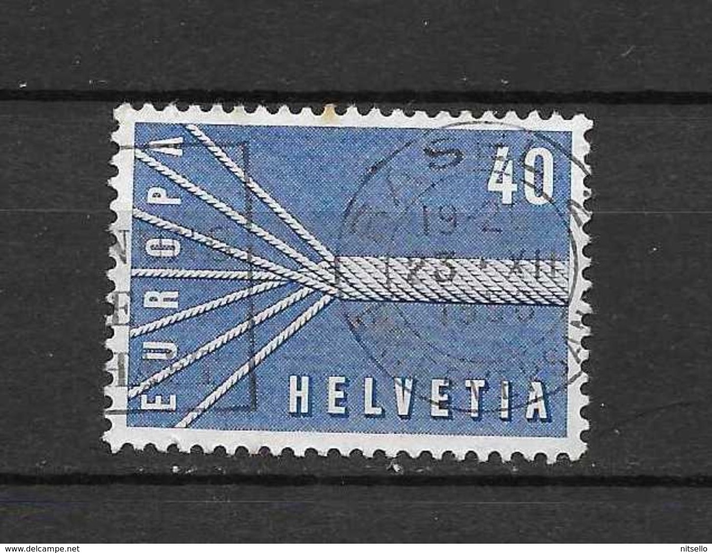 LOTE 1375  ///  (C003)  SUIZA  1957   YVERT Nº: 596   ¡¡¡¡¡ LIQUIDATION !!!!!!! - Usati