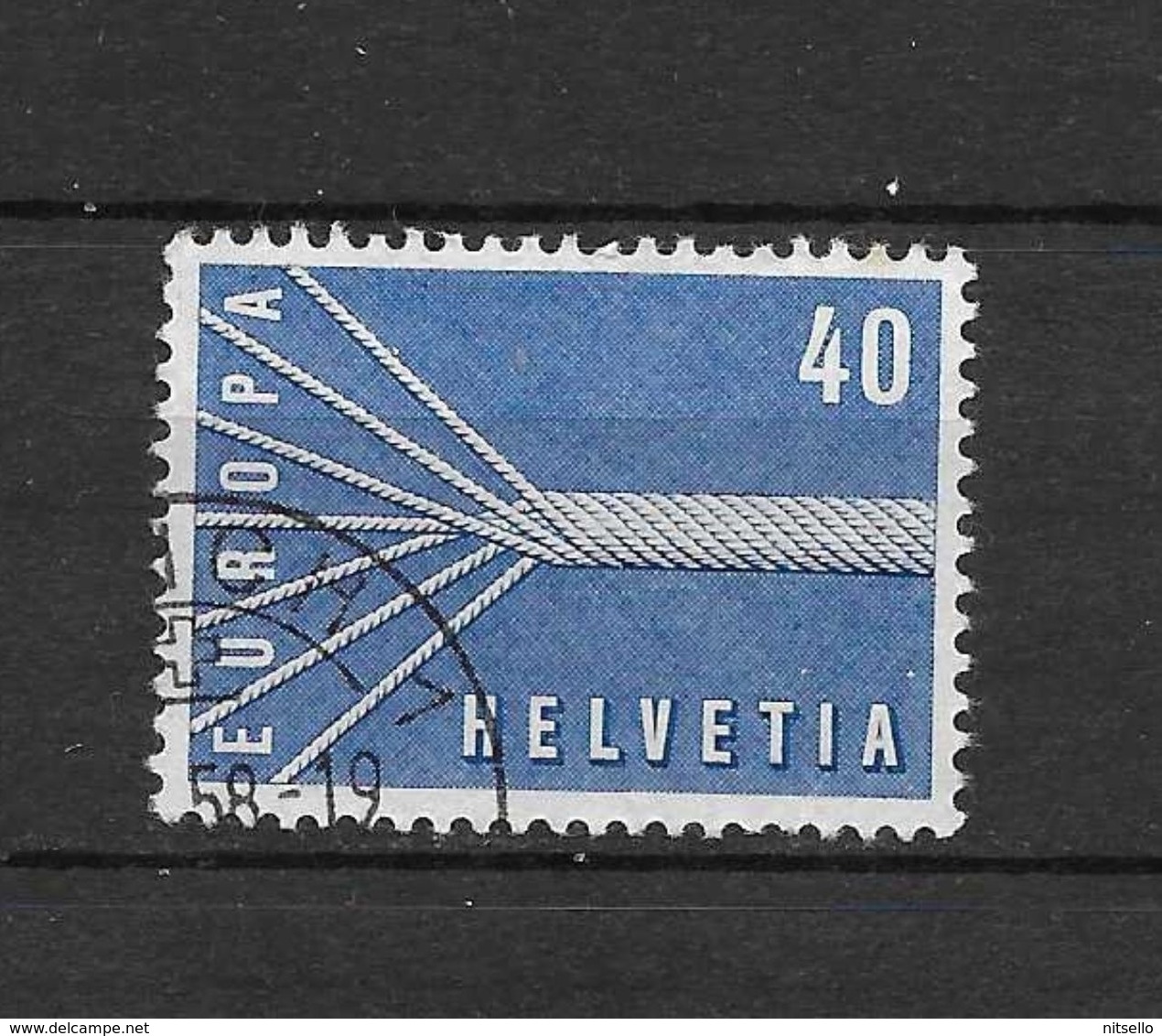 LOTE 1375  ///  (C003)  SUIZA  1957   YVERT Nº: 596   ¡¡¡¡¡ LIQUIDATION !!!!!!! - Used Stamps