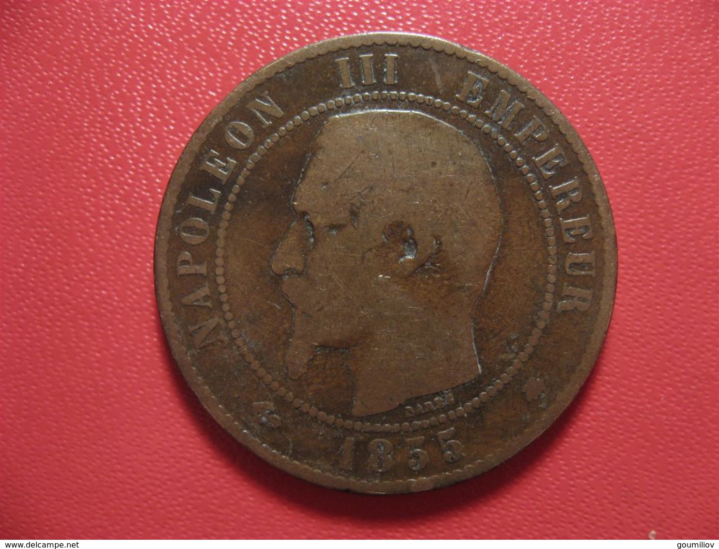 10 Centimes Napoléon III 1855 BB Strasbourg Ancre 4241 - Autres & Non Classés