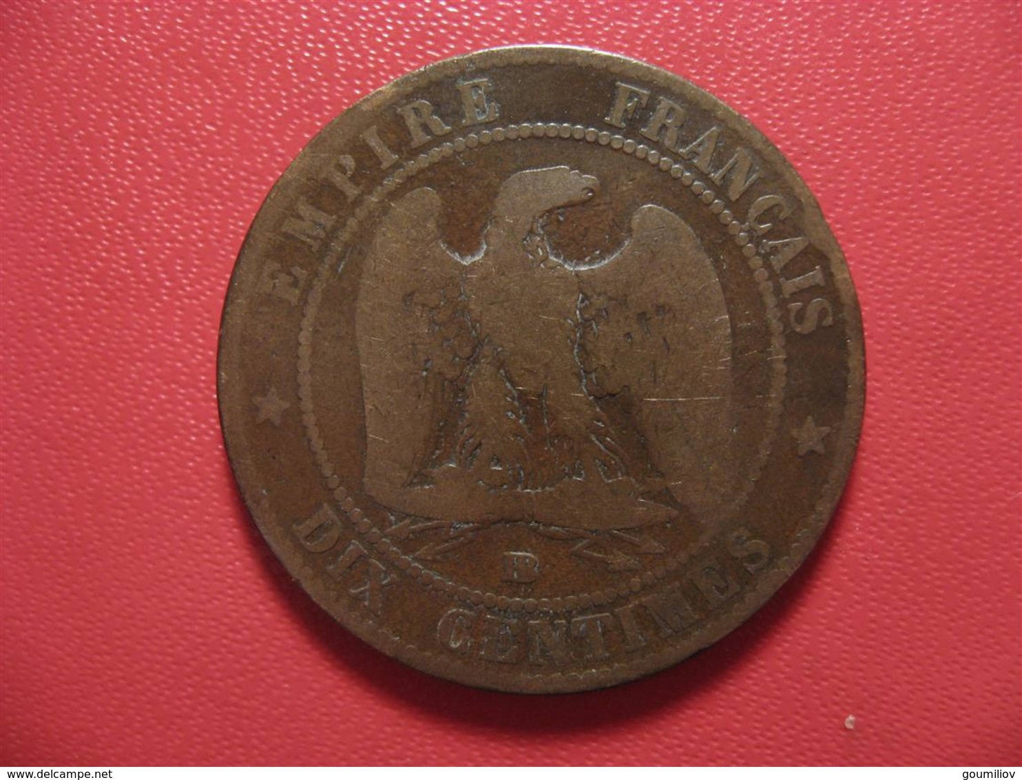 10 Centimes Napoléon III 1855 BB Strasbourg Ancre 4241 - Autres & Non Classés
