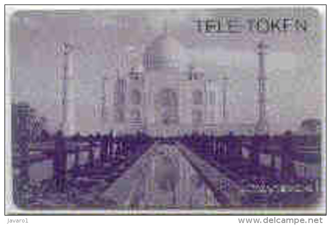 HKRM : P053 $100 India Taj Mahal Silver/purple USED - Hong Kong