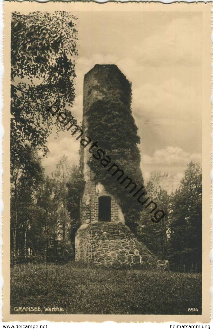 Gransee - Warthe - Foto-AK 30er Jahre - Verlag H. Rubin & Co. Dresden - Gransee