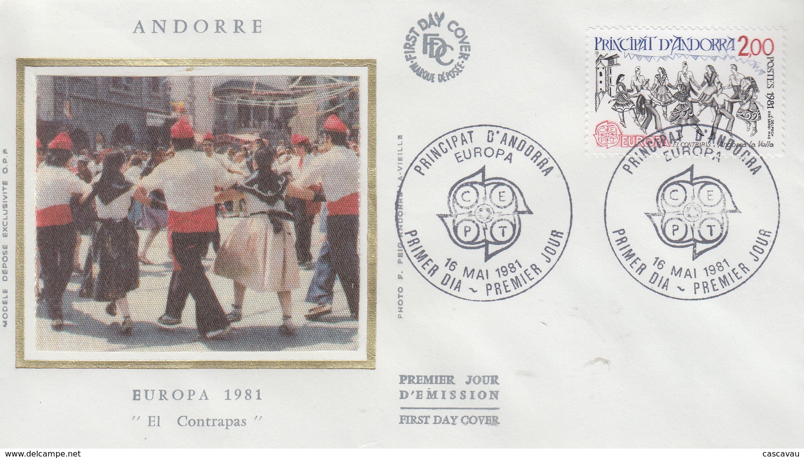 Enveloppe  FDC  1er  Jour  ANDORRE   ANDORRA      EUROPA    1981 - 1981