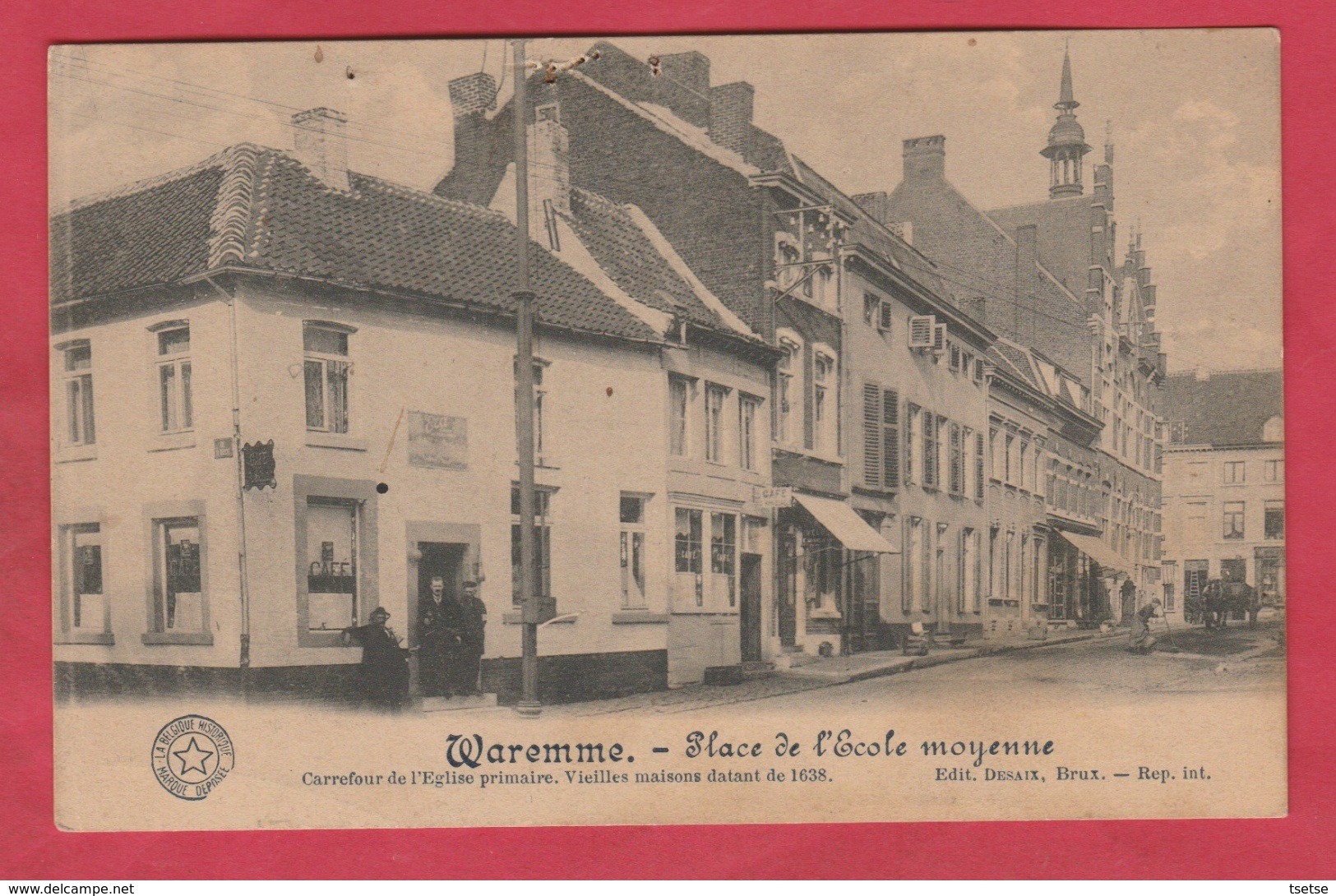 Waremme - Place De L'Ecole Moyenne ... Carrefour De L'Eglise Primaire ( Voir Verso ) - Borgworm