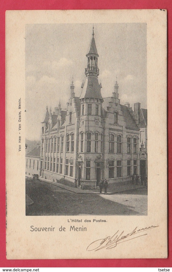 Menen / Menin - L'Hôtel Des Postes  -1902 ( Verso Zien ) - Menen