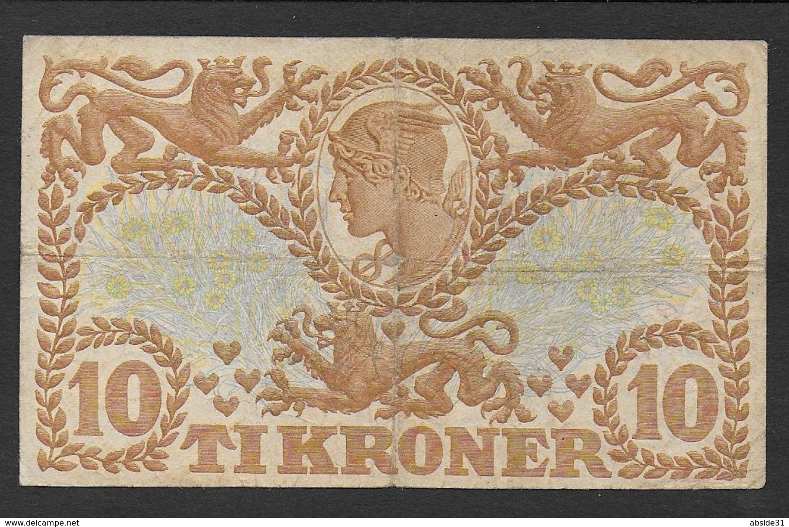 DANEMARK - Billet De 10 Kroner De 1937 - Danemark