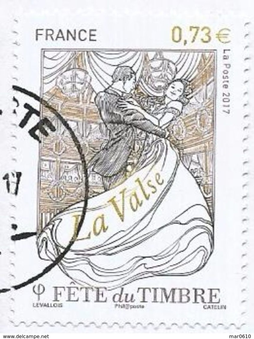 2017 - Fête Du Timbre - La Valse - Y&T N° 5130 - Oblitéré Cachet Rond - Gebruikt