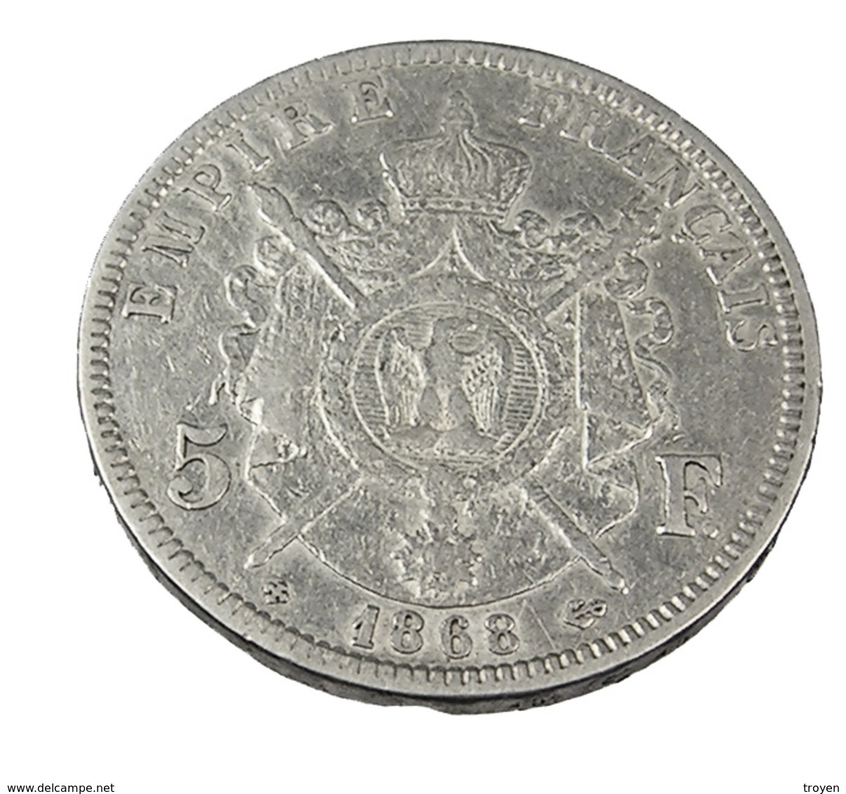5 Francs - Napoléon III - France - 1868 BB - Strasbourg  -  Tête Laurée  - Argent - TB+ - - Altri & Non Classificati