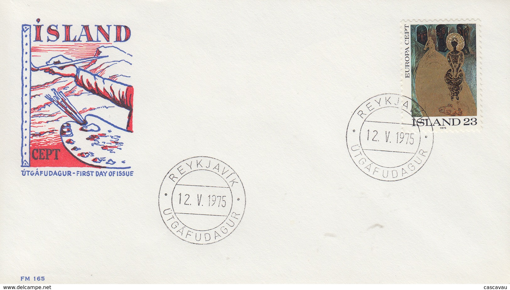 Enveloppe  FDC  1er  Jour   ISLANDE     EUROPA     1975 - 1975