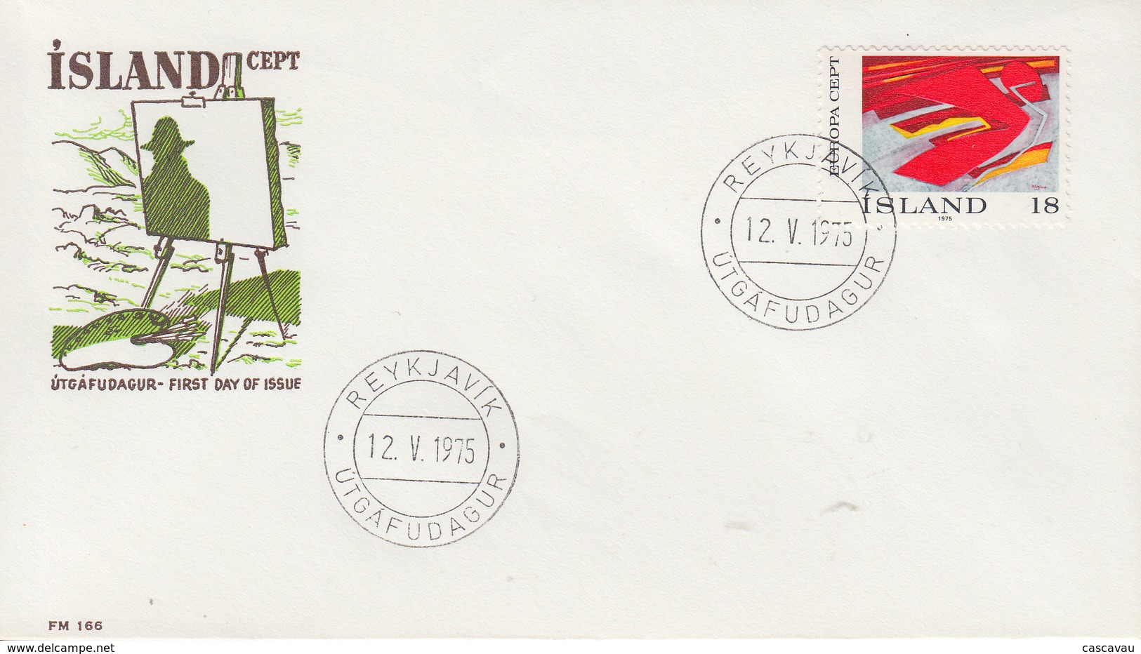 Enveloppe  FDC  1er  Jour   ISLANDE     EUROPA     1975 - 1975