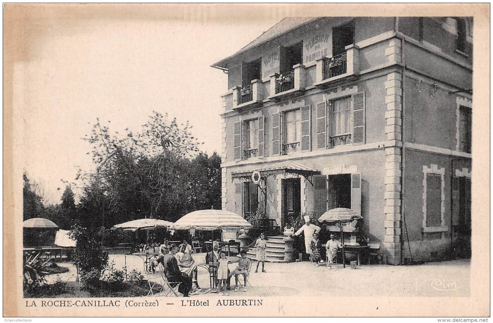 La Roche Canillac     19      Hôtel Auburtin       (voir Scan) - Sonstige & Ohne Zuordnung