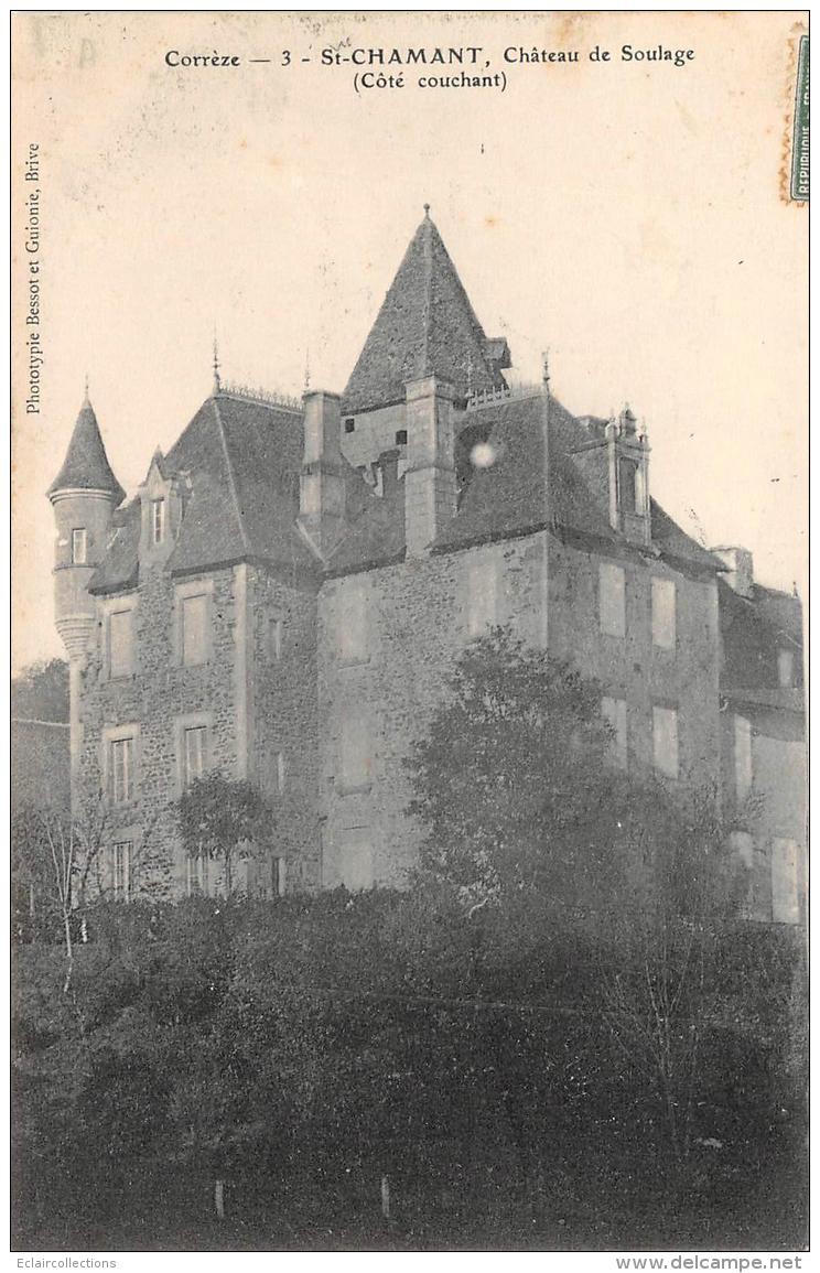 Saint  Chamant      19     Château De Soulage      (voir Scan) - Autres & Non Classés