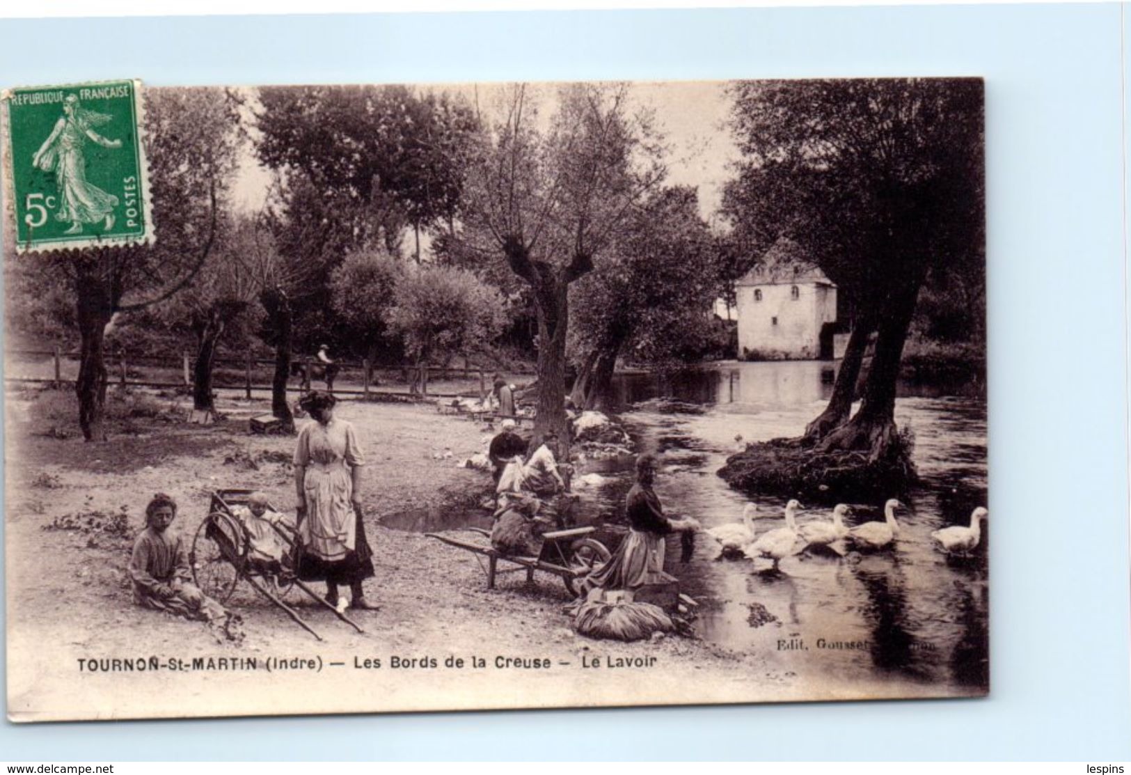 36 - TOURNON  SAINT MARTIN --  Les Bords De La Creuse - Le Lavoir - Autres & Non Classés