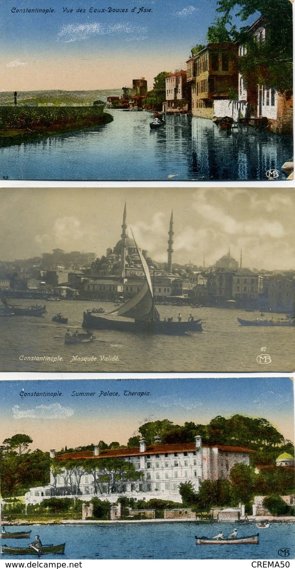 TURQUIE - 3 Cartes De Constantinople. - Turquie