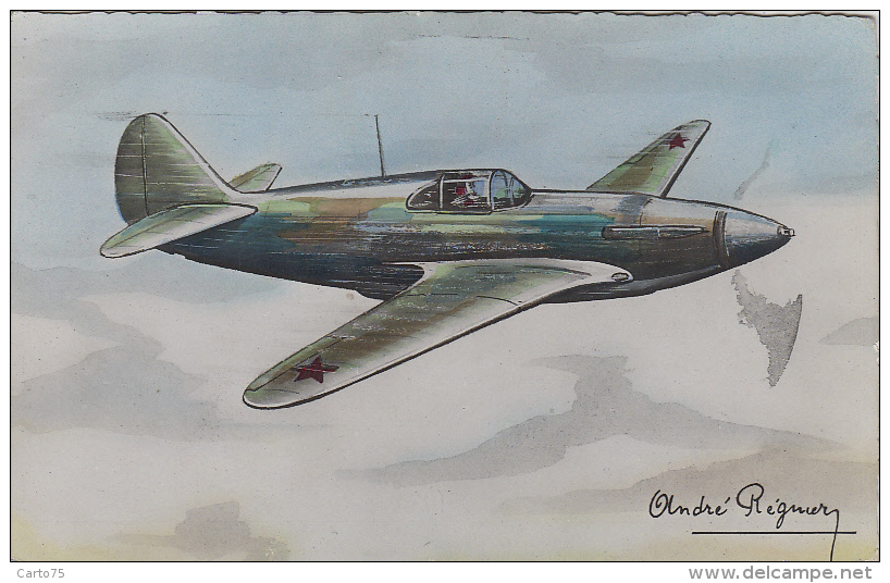 Aviation - Guerre - Dessin André Régnier - Avion De Chasse Lagg-3 - Editions Erpé - 1946-....: Era Moderna