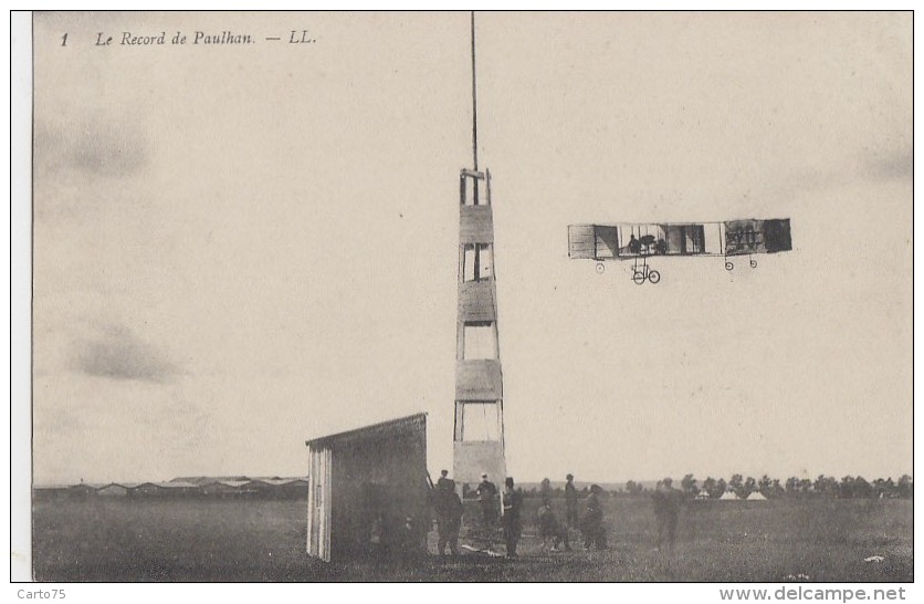 Aviation - Avion Biplan - Record Aviateur Paulhan - ....-1914: Précurseurs
