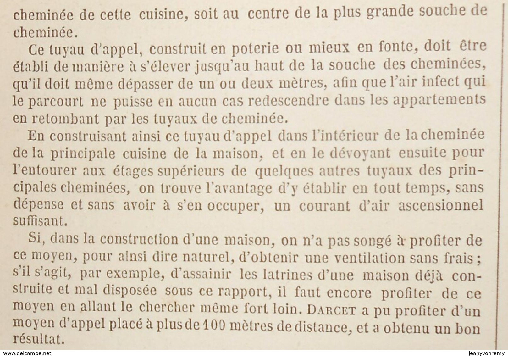 Plan de l'assainissement des latrines et lieux d'aisances. 1859