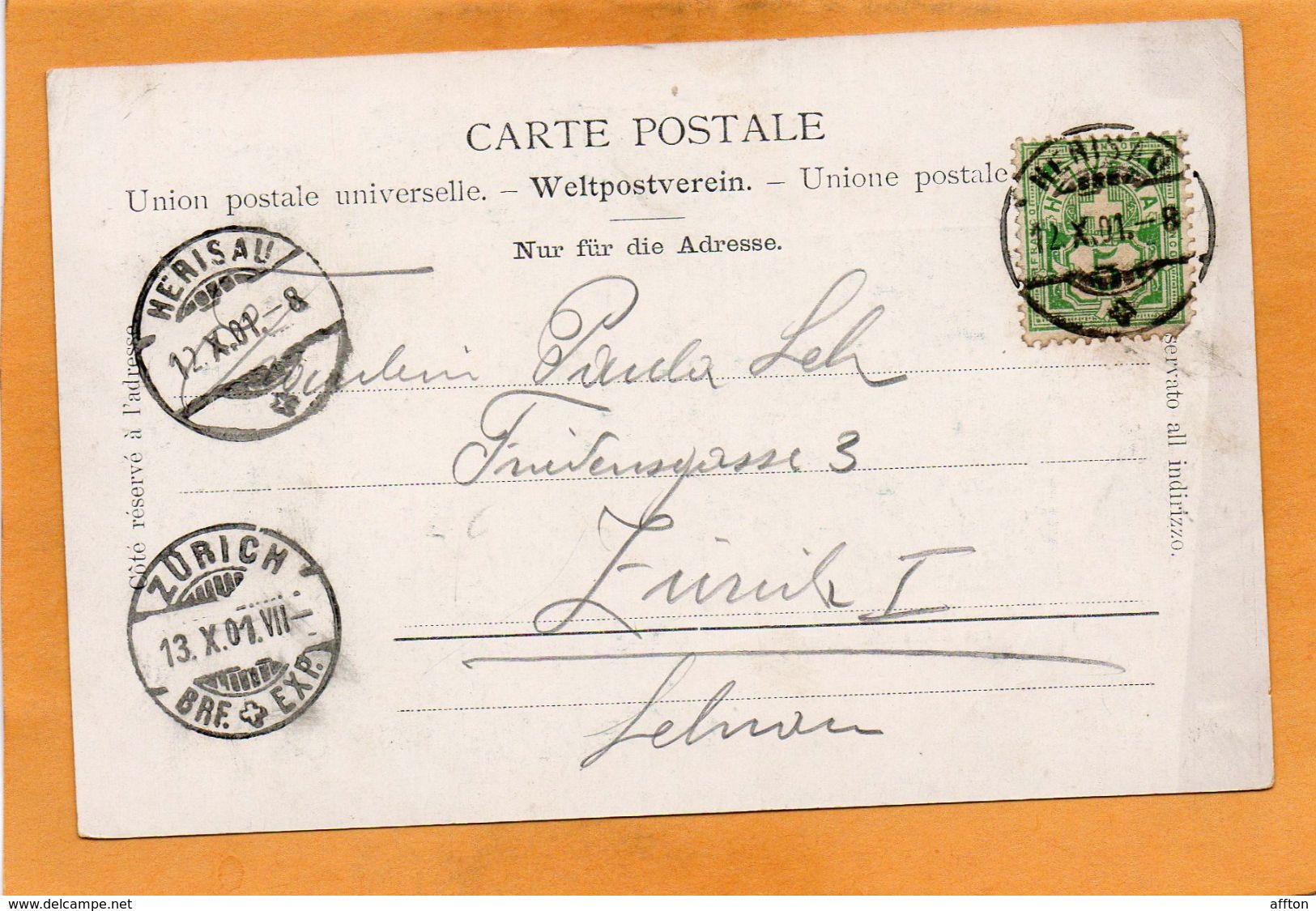 Switzerland 1901 Postcard - Autres & Non Classés