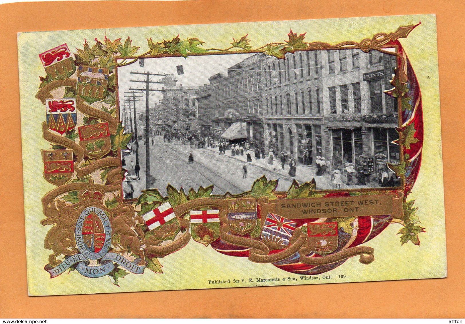 Windsor Ont 1905 Postcard - Windsor